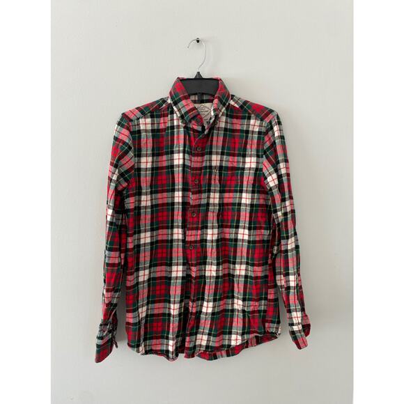 St. John's Bay Other - St Johns Bay Mens Casual Flannel Super Soft Shirt Small Red GreenPlaidChristmas